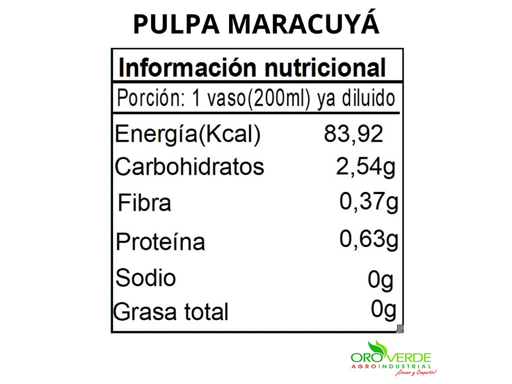 Pulpa Maracuyá