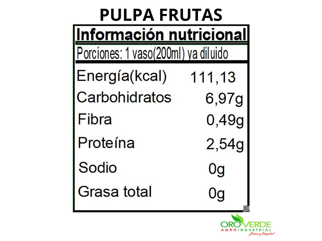 Pulpa Maracuyá