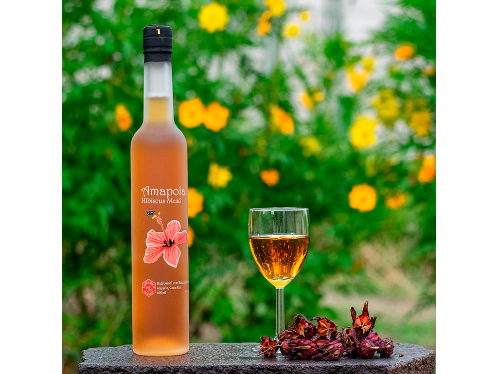 Amapola – Vino de Miel con Rosa de Jamaica