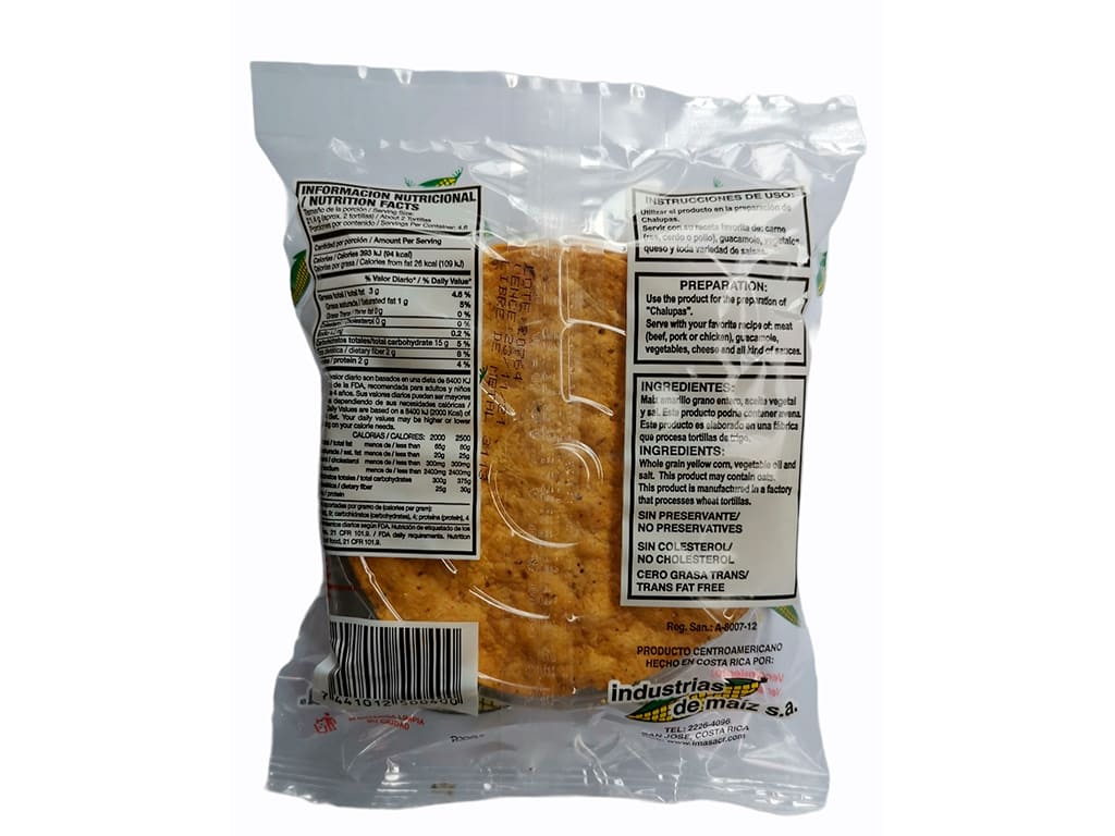 TORTILLA CHALUPA 110 gr