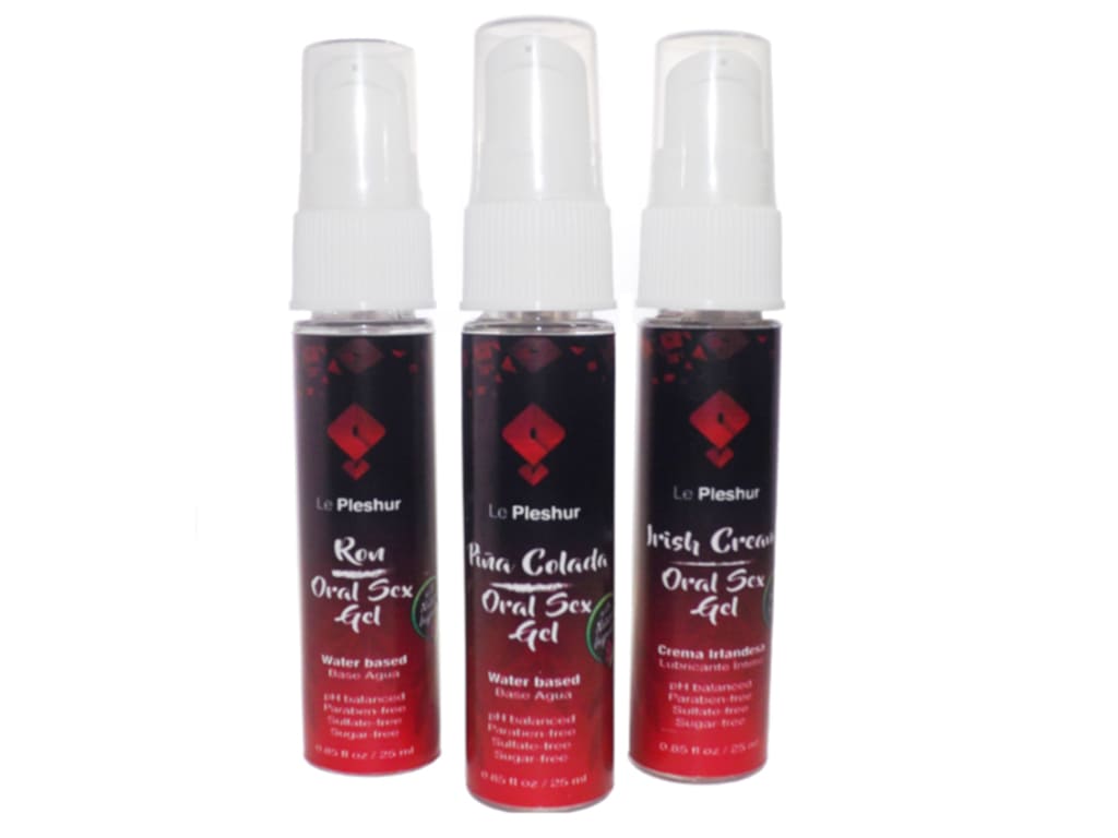 Gel lubricante con sabor