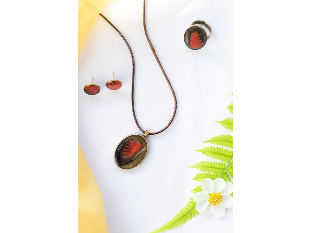 joyeria con alas de mariposa