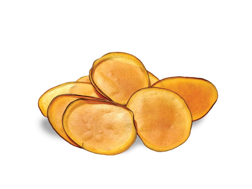 Chips de frutas y vegetales