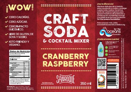 CRAFT SODA CRANBERRY & RASPBERRY