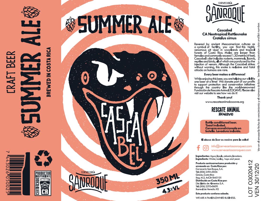 CERVEZA CASCABEL SUMMER ALE