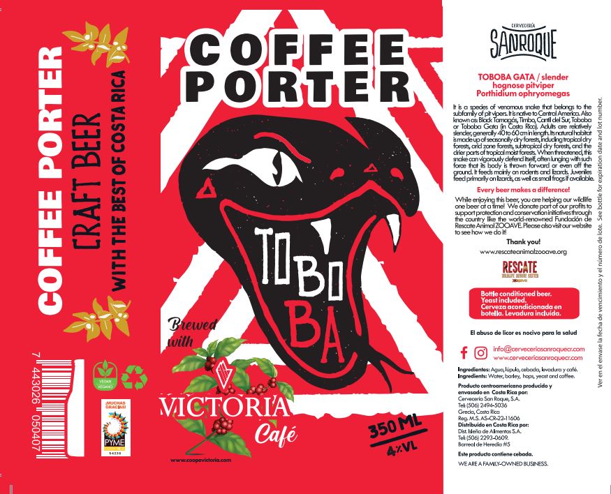 CERVEZA TOBOBA COFFEE PORTER